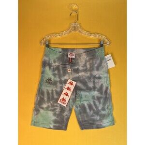 Kappa Authentic Amble Tie Dye Shorts Leggings Womens S Elastic Waist Casual NWT